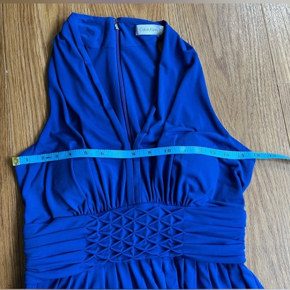 Calvin Klein Blue Sleeveless Dress- Size 8 super strechy - Picture 12 of 14